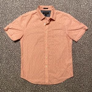 Banana Republic Short Sleeve Pink Button Down